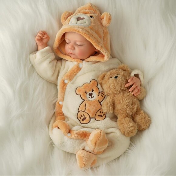 🆕20 Inches Cloth Body Baby Dolls Boy Noah with Toy Accessories Reborn Baby - Picture 4 of 8